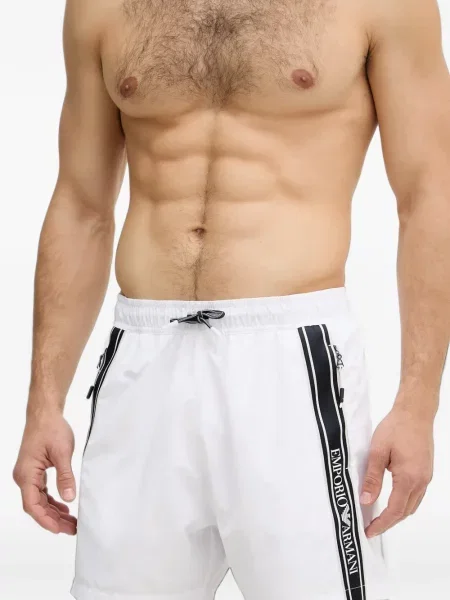 Fürdőruha Emporio Armani autogrammal fehér