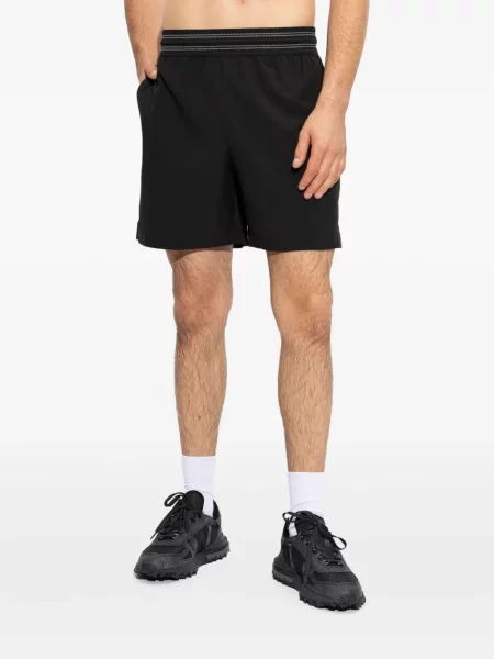Pantaloni scurți Lacoste cu autograf negru