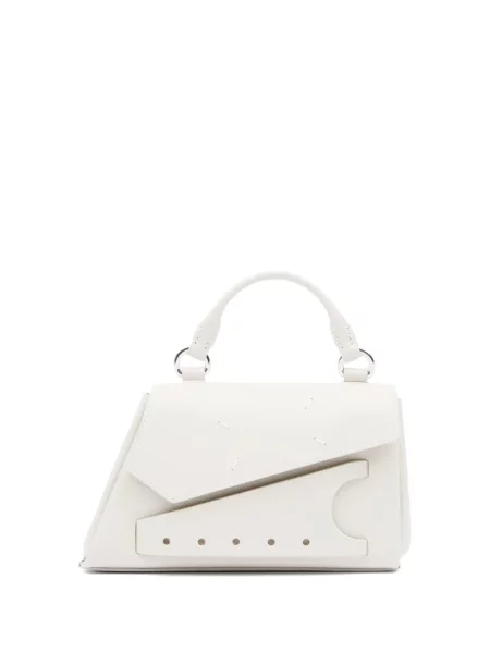Geanta de piele Maison Margiela din piele alb