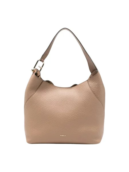 Torebka hobo Furla skórzana brązowa