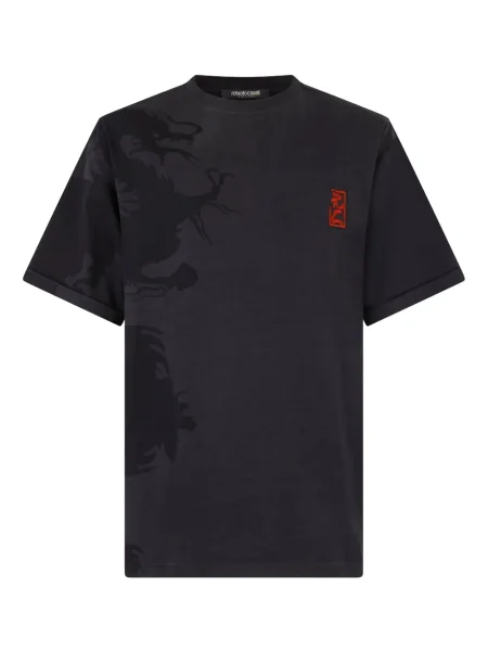 Tricou Roberto Cavalli cu imagine negru