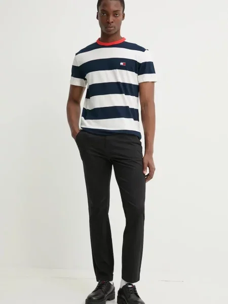 Tommy Jeans Hlače črna