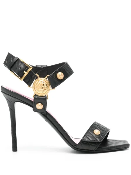 Sandale Balmain din piele negru