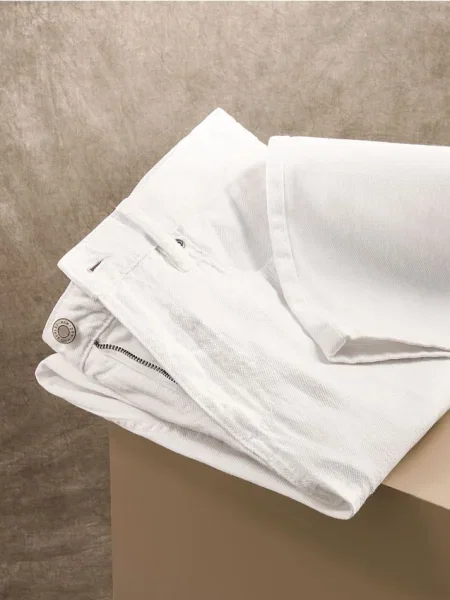 Reserved Blugi straight fit alb