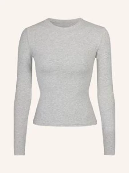Skims Pohodlné Domácí Tričko Cotton Jersey light heather grey šedé