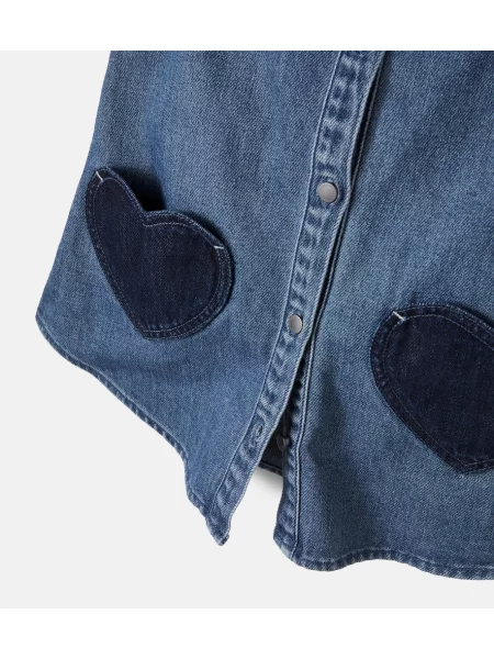 Gyerek denim ruha Stella Mccartney kék