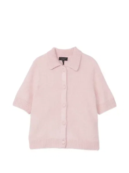 Кашмирена жилетка Rag & Bone розово