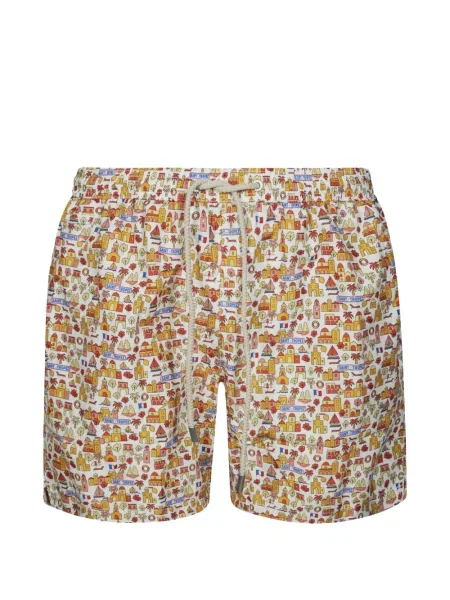 Slip de baie Mc2 Saint Barth cu imagine cu cordon alb
