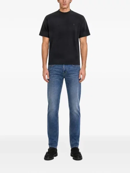 Tricou Boss cu broderie negru