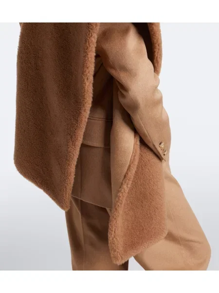 Fular Max Mara de mătase bej