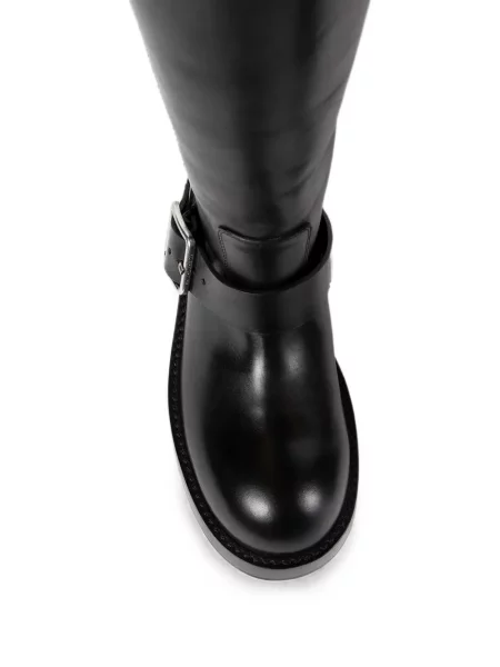 Botine Ann Demeulemeester cu cataramă negru