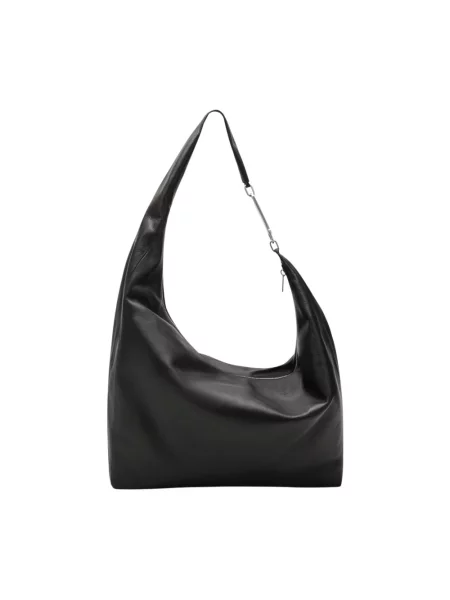 Torebka Rick Owens skórzana czarna