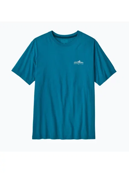 Tricou pentru bărbați Patagonia Fitz Roy Foothills glacial blue albastru