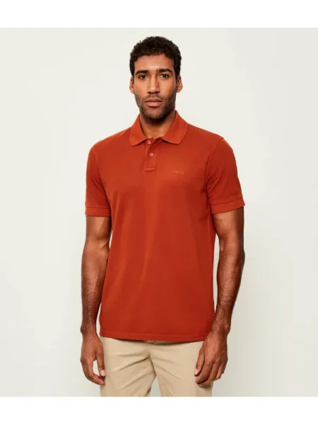 BOSS ORANGE Polo Prime portocaliu