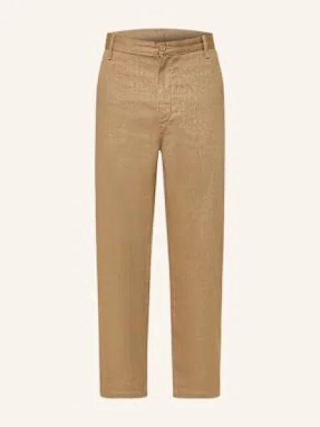 Carhartt Wip Chinosy Relaxed Tapered Fit beige beżowe