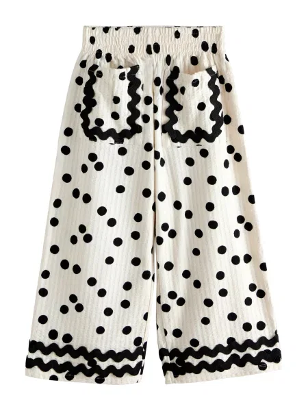 Next Pantaloni ecru negru