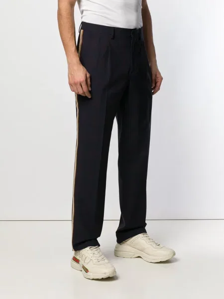 Pantaloni Calvin Klein în carouri albastru