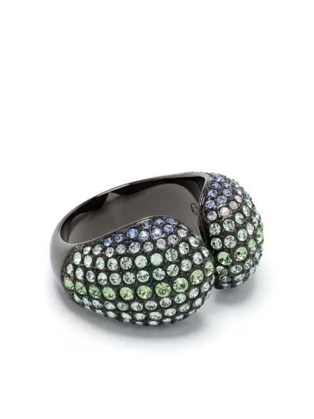 Inel Swarovski argintiu
