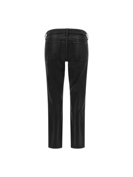 Jeansy skinny 7 For All Mankind z wysoką talią czarne