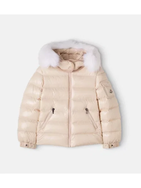 Gyerek pehelydzseki Moncler Enfant bézs