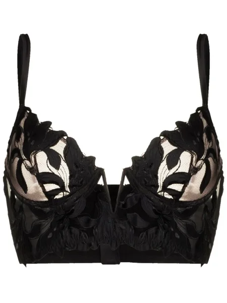 Sutien Fleur Du Mal cu broderie negru