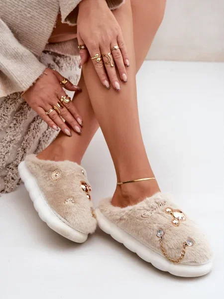 Domáce papuče Ps1 béžová