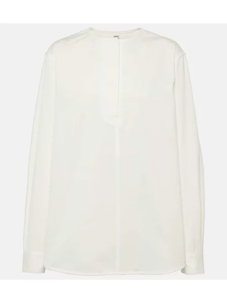 Bluză Toteme din țesătură twill alb