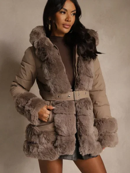 Geacă Ranalia închis bej