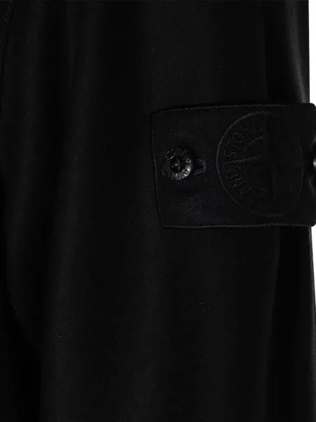 Вълнена риза Stone Island камъни черно