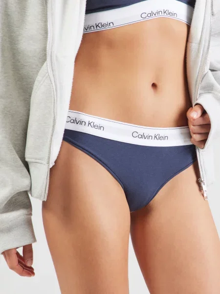 Calvin Klein Underwear Tangá námornícka modrá biela