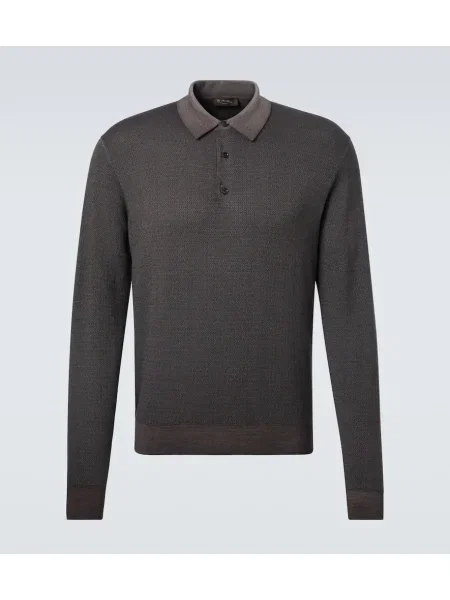 Polo Loro Piana de lână maro