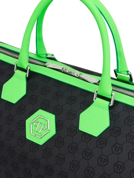 Geantă Philipp Plein din jacard negru
