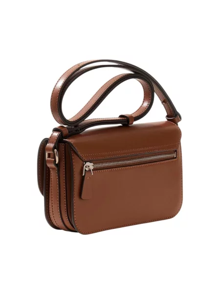 Guess torebka z imitacji skóry JANIE brązowa