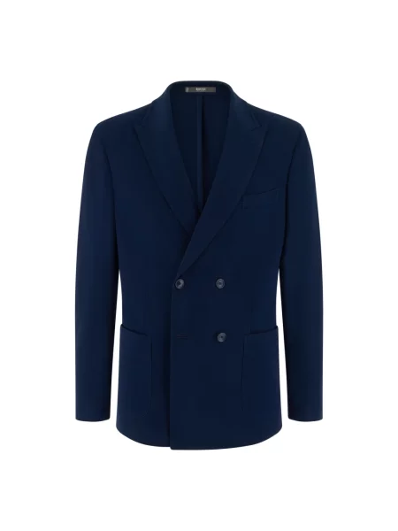 Marynarka Boggi Milano z dżerseju niebieska