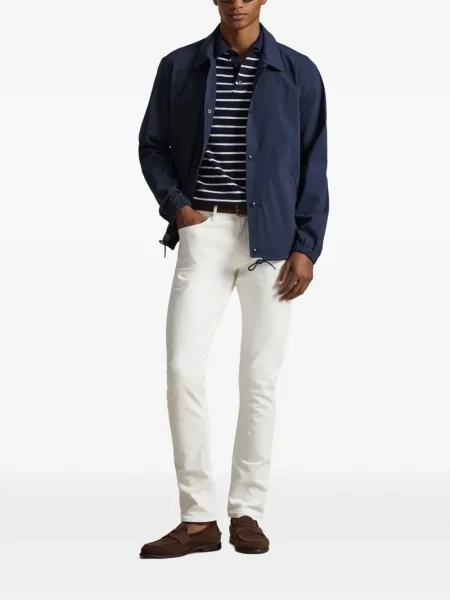 Ριγέ δερμάτινος κάλτσες Polo Ralph Lauren με κορδόνι μαύρο