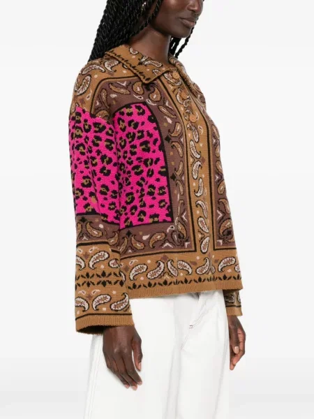 Top Farm Rio cu imagine cu model leopard maro