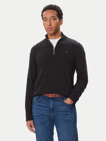 Tommy Jeans Pulover črna