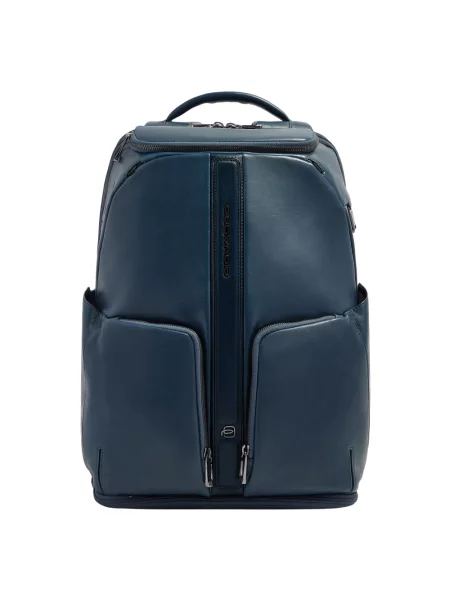 Torba na laptopa Piquadro skórzana niebieska