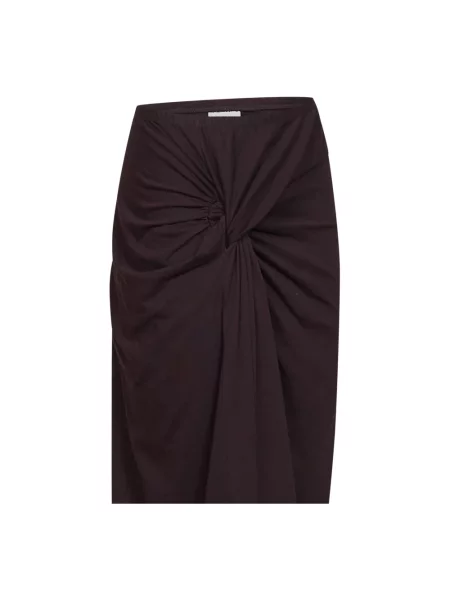Spódnica midi Dries Van Noten fioletowa