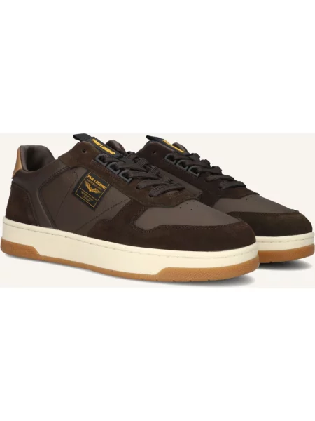 Sneakersy Pme Legend skórzane brązowe