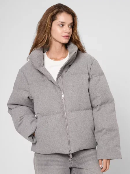 Пуховик PRPY поліестер/акрил сірий