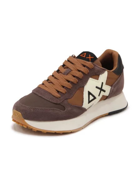 Sneakersy Sun68 brązowe