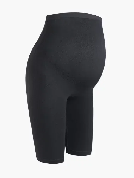 Cfab Hlače Seamless Umstandsshorts mit hohem Bund antracit siva