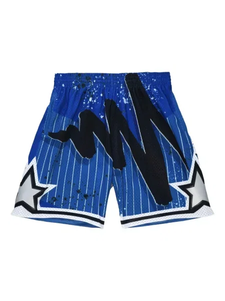 Pantaloni scurți Mitchell & Ness albastru