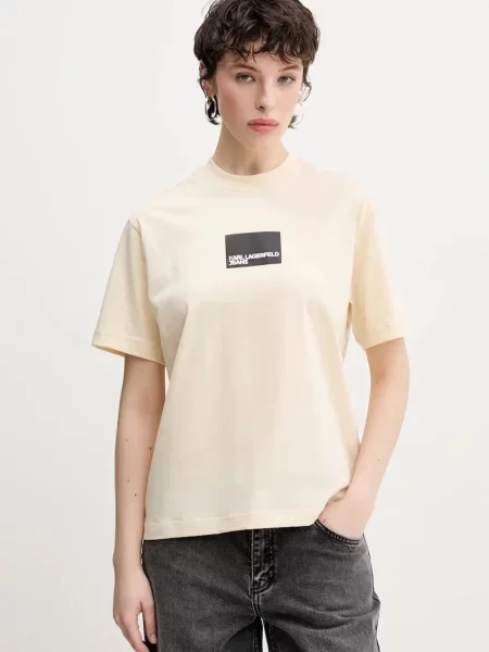Karl Lagerfeld Jeans majica bež