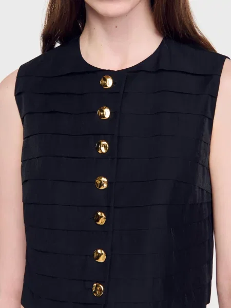 Жилет Sandro чорний