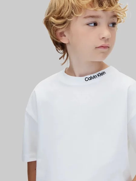 Calvin Klein Jeans тениска за деца от 2 броя бяло