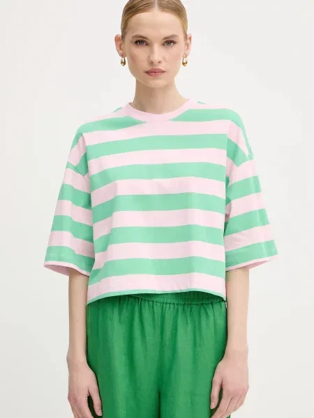 Тениска United Colors of Benetton дамска зелено