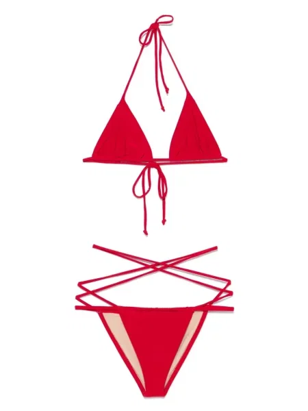 Bikini Norma Kamali czerwony