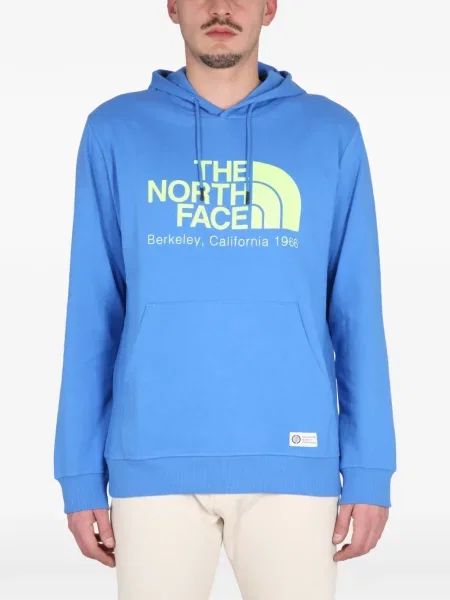 Hanorac cu glugă The North Face cu imagine albastru